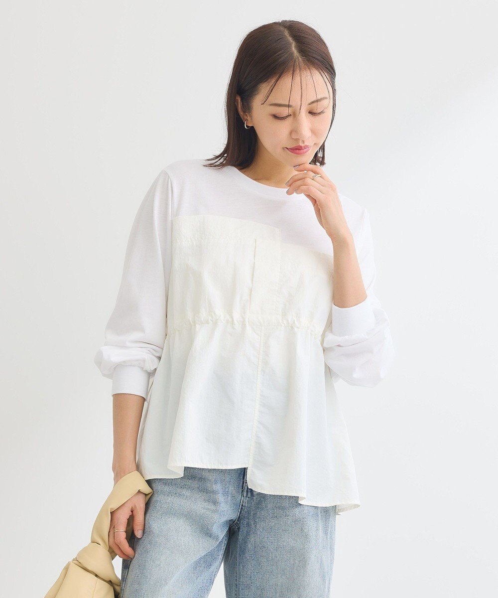 Green Parks ナイロンドッキングドロストプルオーバー 