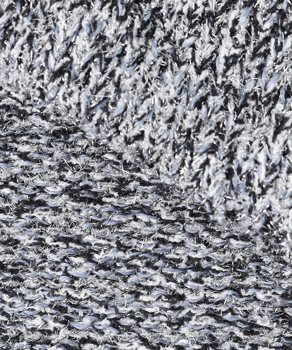 自由区 L 【洗える】ラメブークレ ニット 