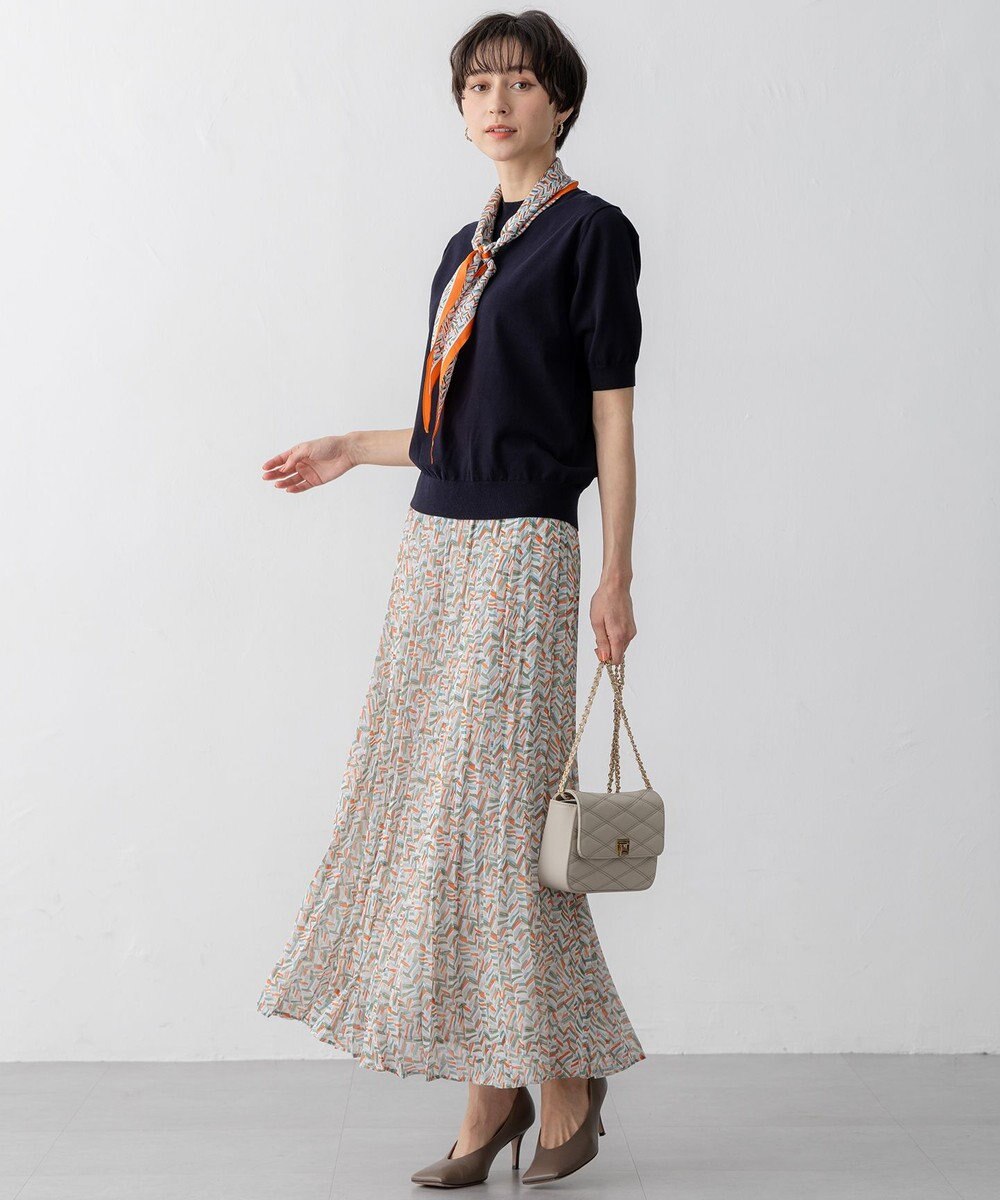 23区 S 【Oggi5月号掲載/洗える】プレミアムビオコットン 半袖 ニット 