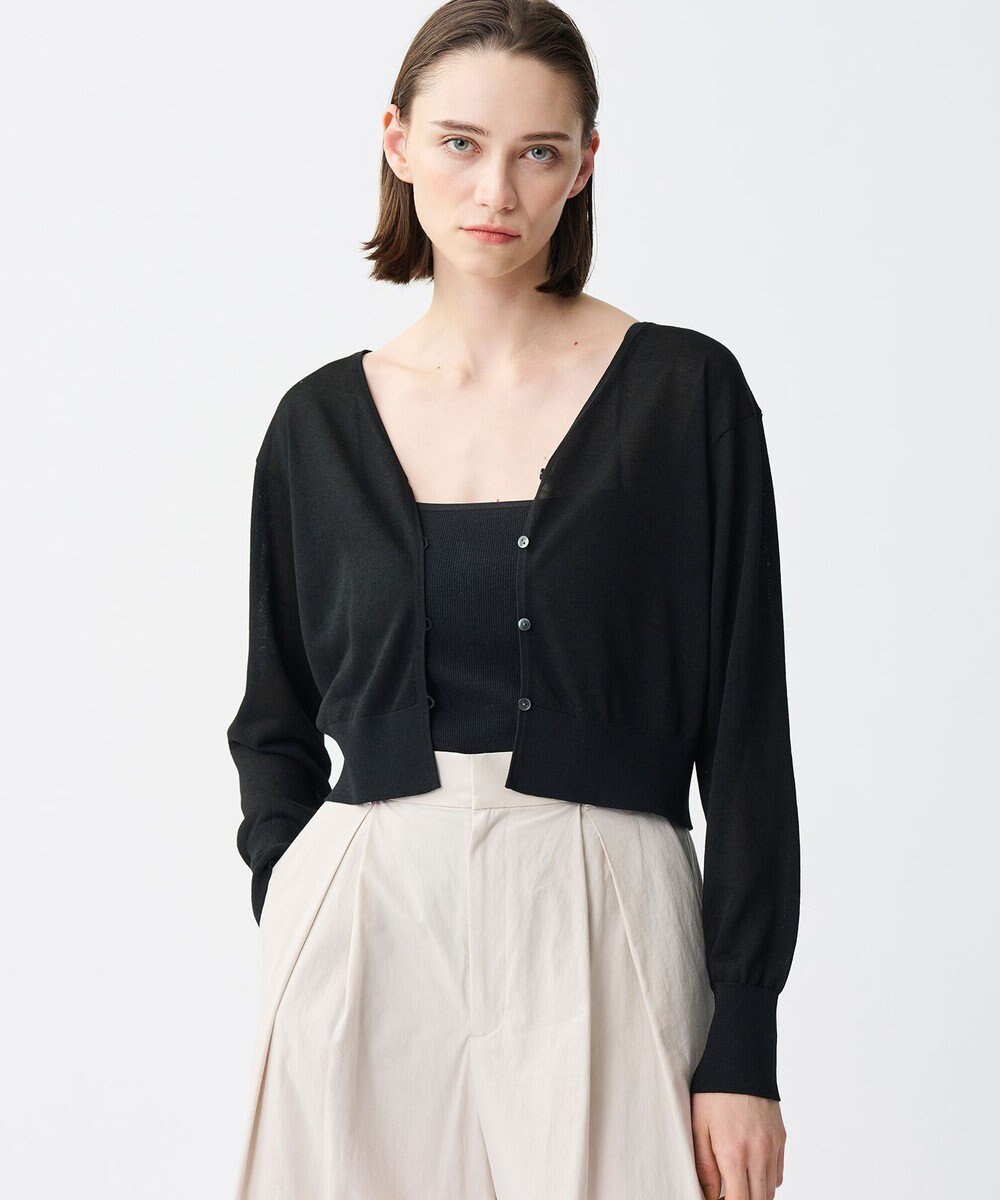 uncrave シアーニット 2WAYカーディガン 