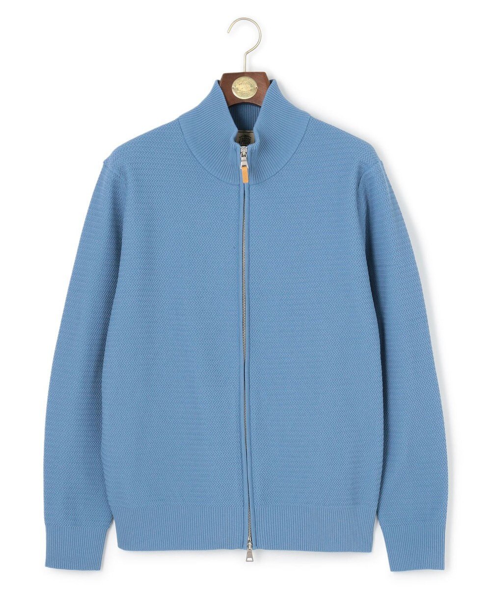 J.PRESS MEN 【KING SIZE】ハイツイストヘリンボン フルジップカーディガン 