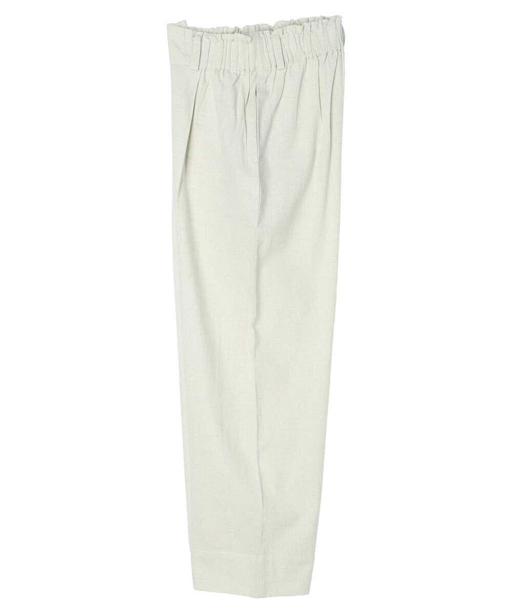 Green Parks インド 綿麻フロントタックパンツ 