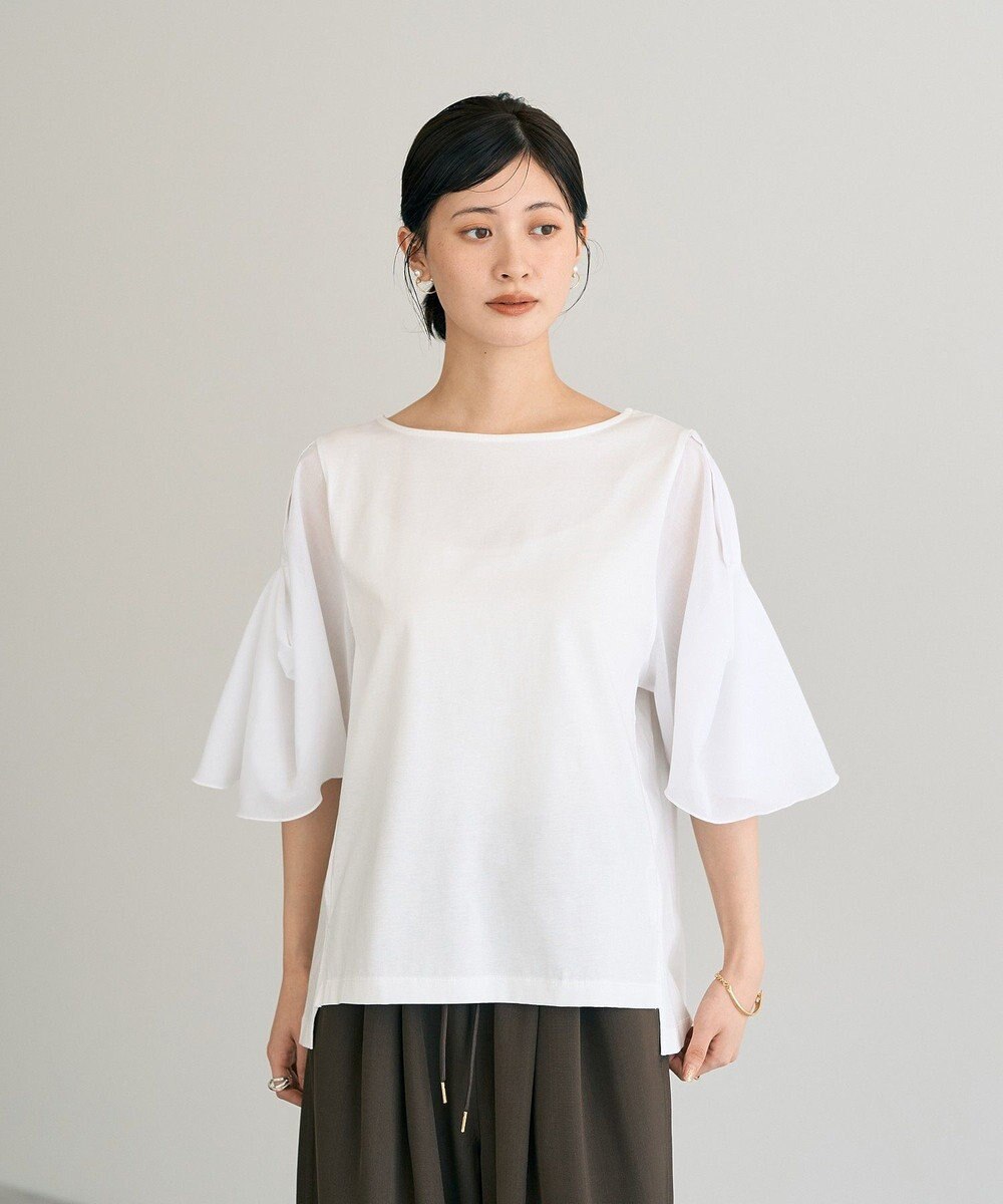 YECCA VECCA シアースリーブカットソー 