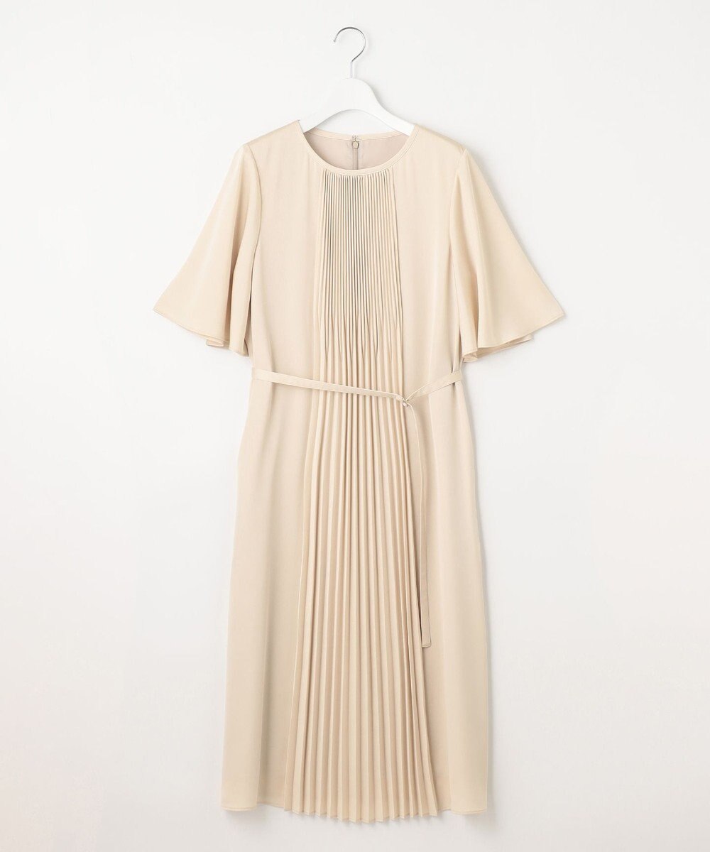 自由区 【洗える・XSサイズあり】フロントプリーツ ドレス 