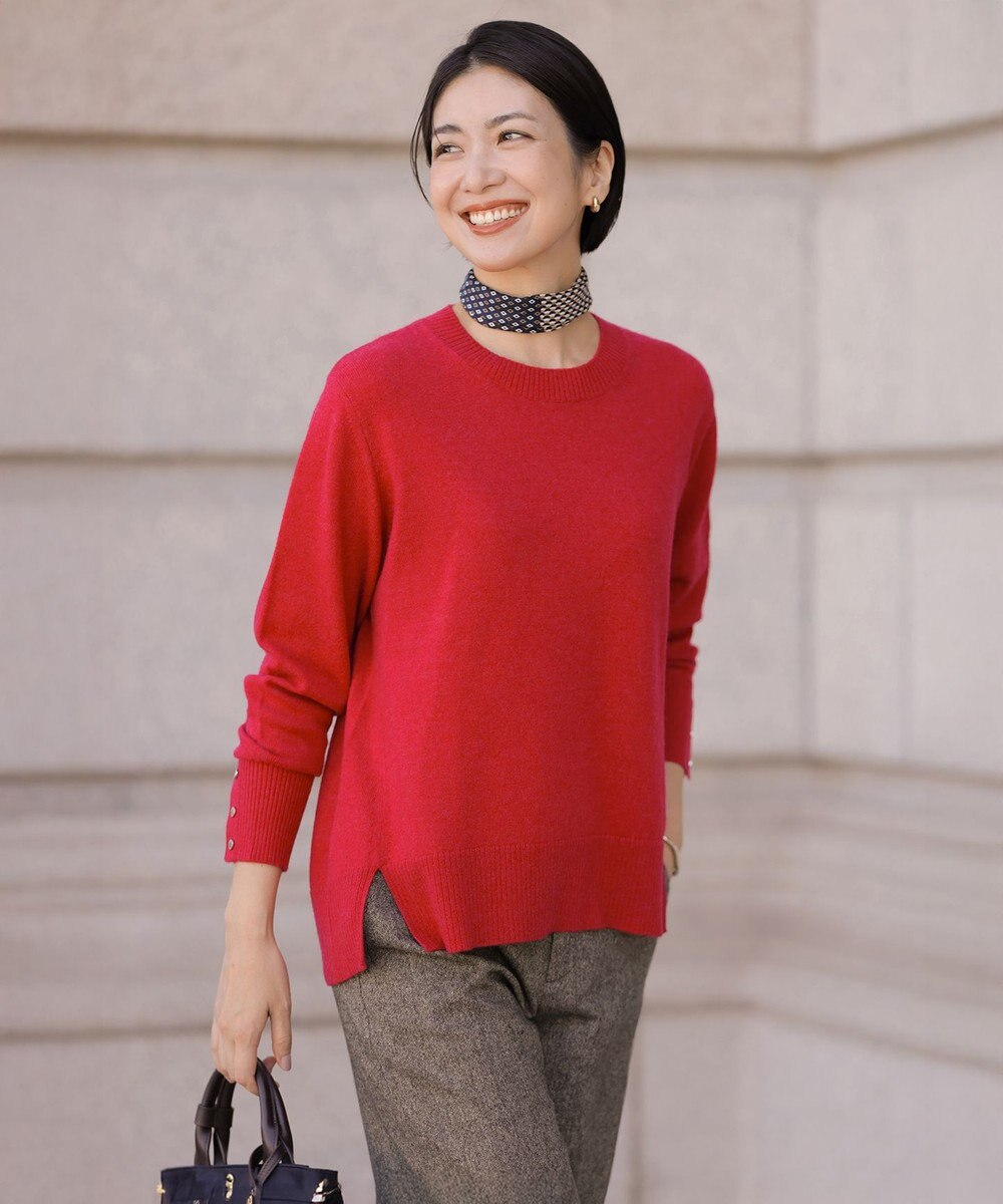 J.PRESS LADIES CASHMERE BLEND クルーネック ニット 