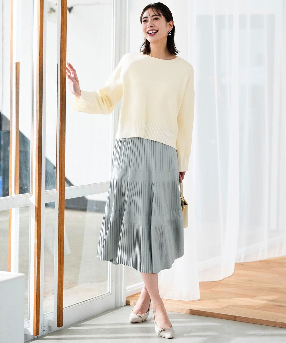 ANY SIS S リブポイント ニット 