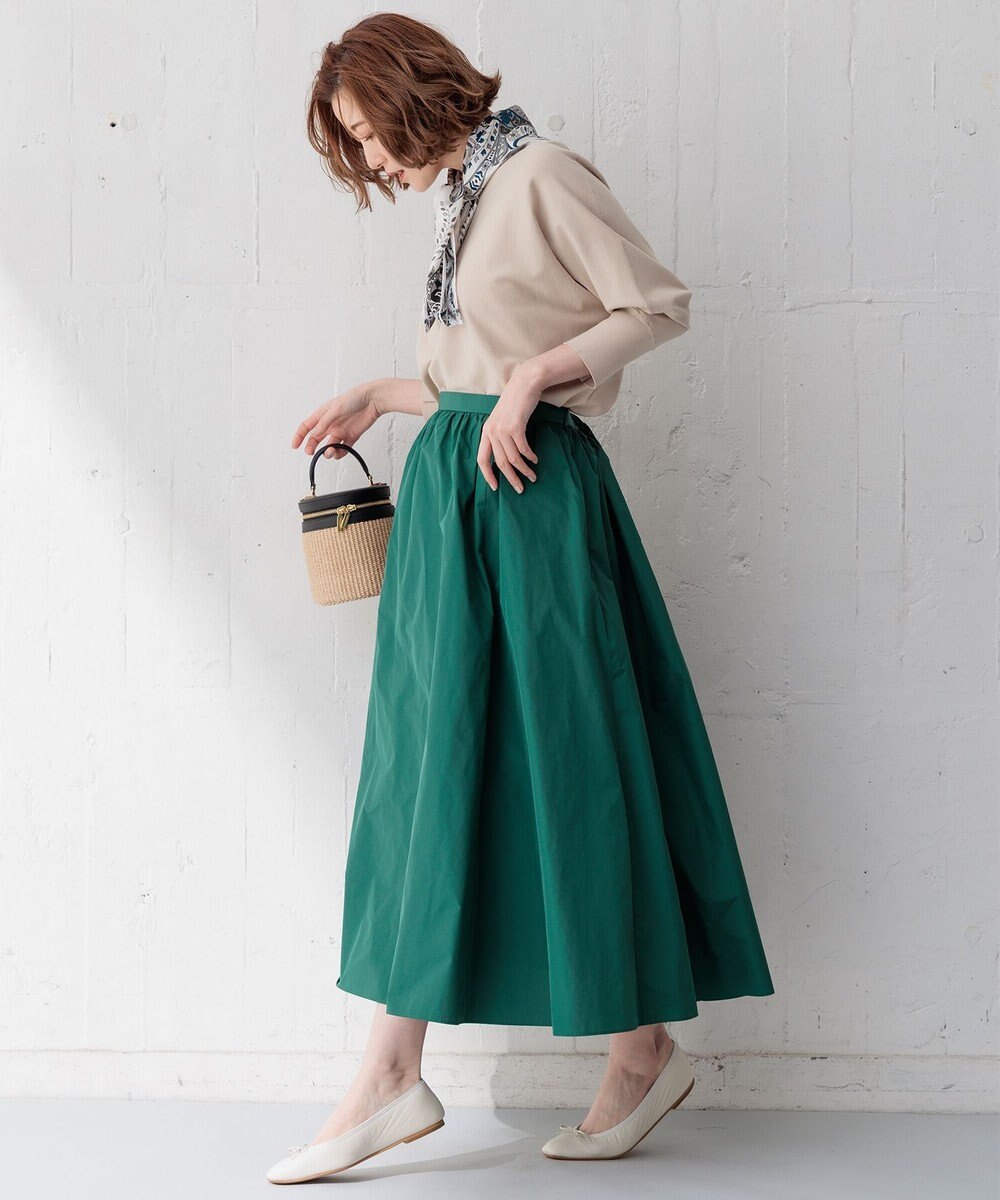 23区 【洗える】ルミエールタフタ フレアスカート 