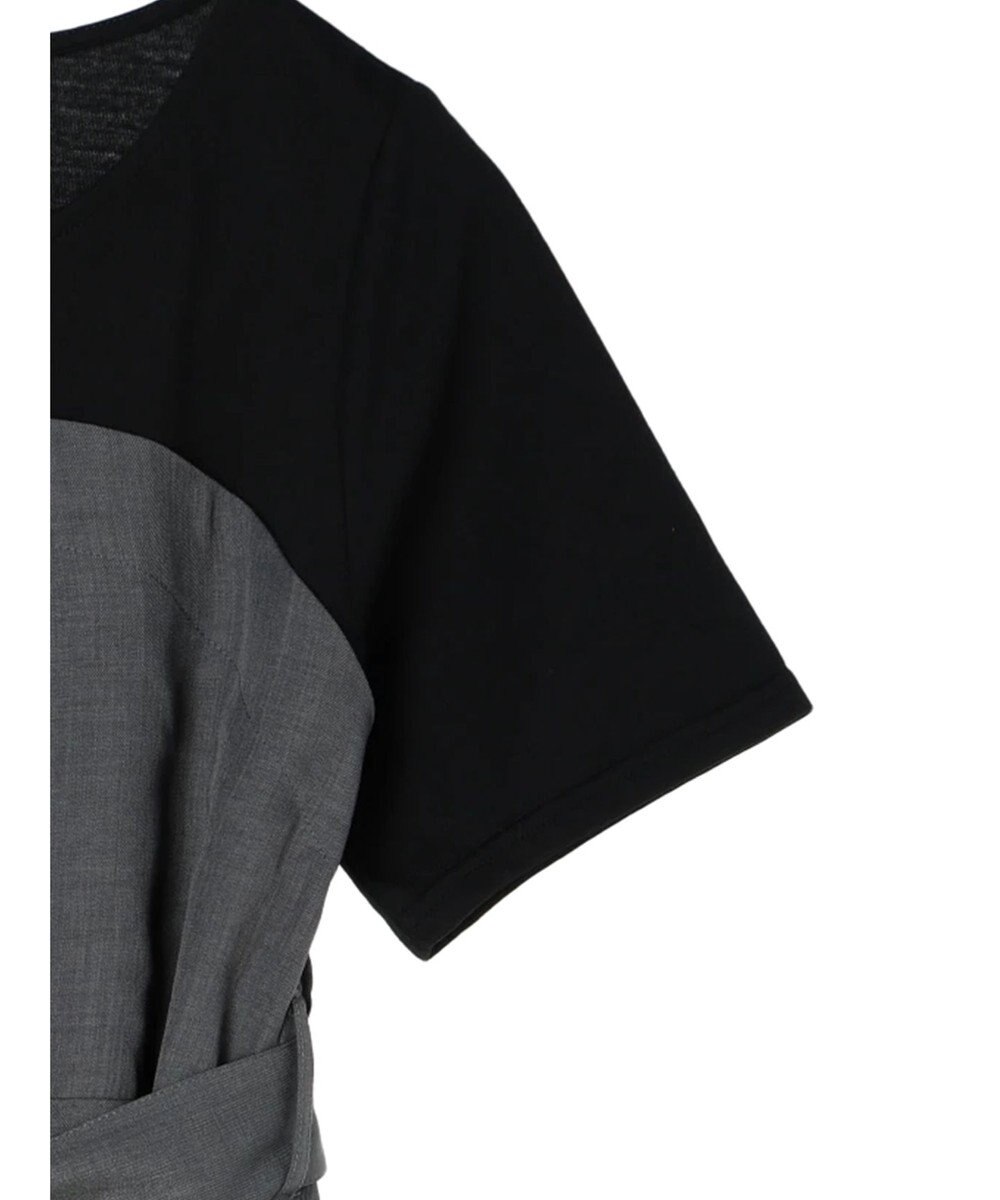 Green Parks 共ベルト付きビスチェ風ドッキングワンピース 