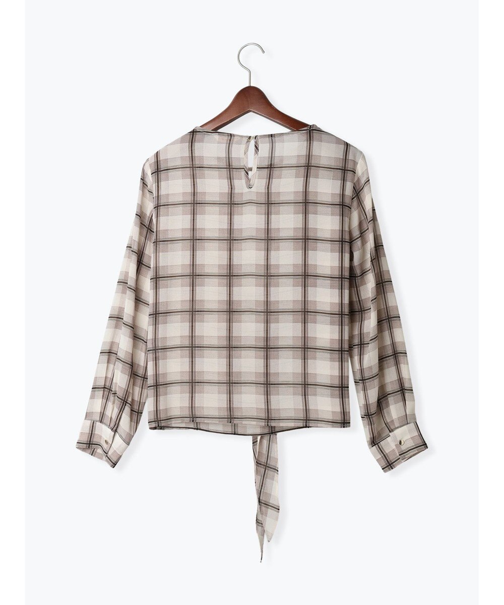 Te chichi ウエストリボンシアーチェックブラウス 