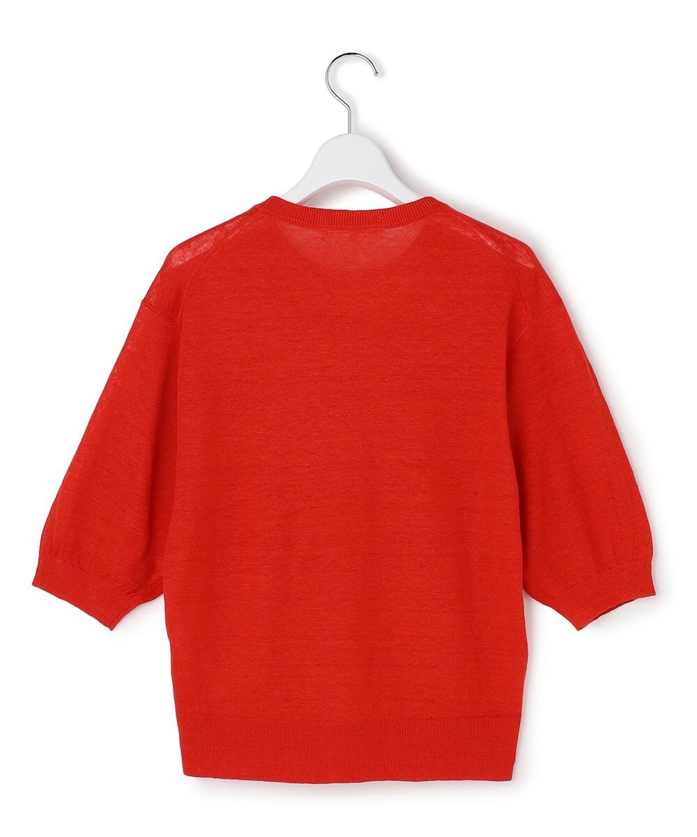 23区 【先行予約】ピュアリネンハイゲージ パフスリーブ ニット 