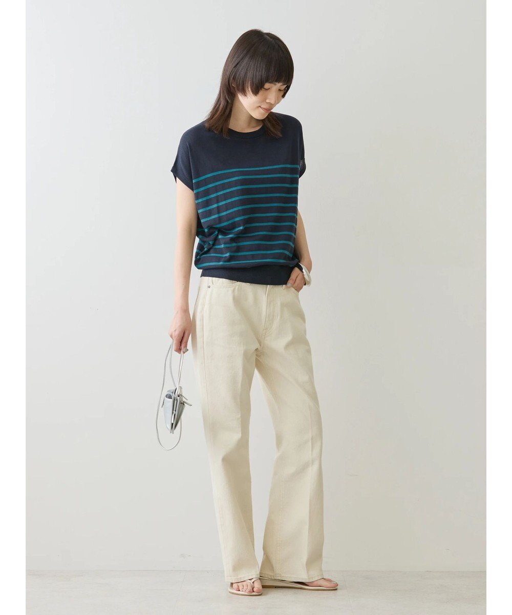 AMERICAN HOLIC 接触冷感フレンチスリーブニットプルオーバー 