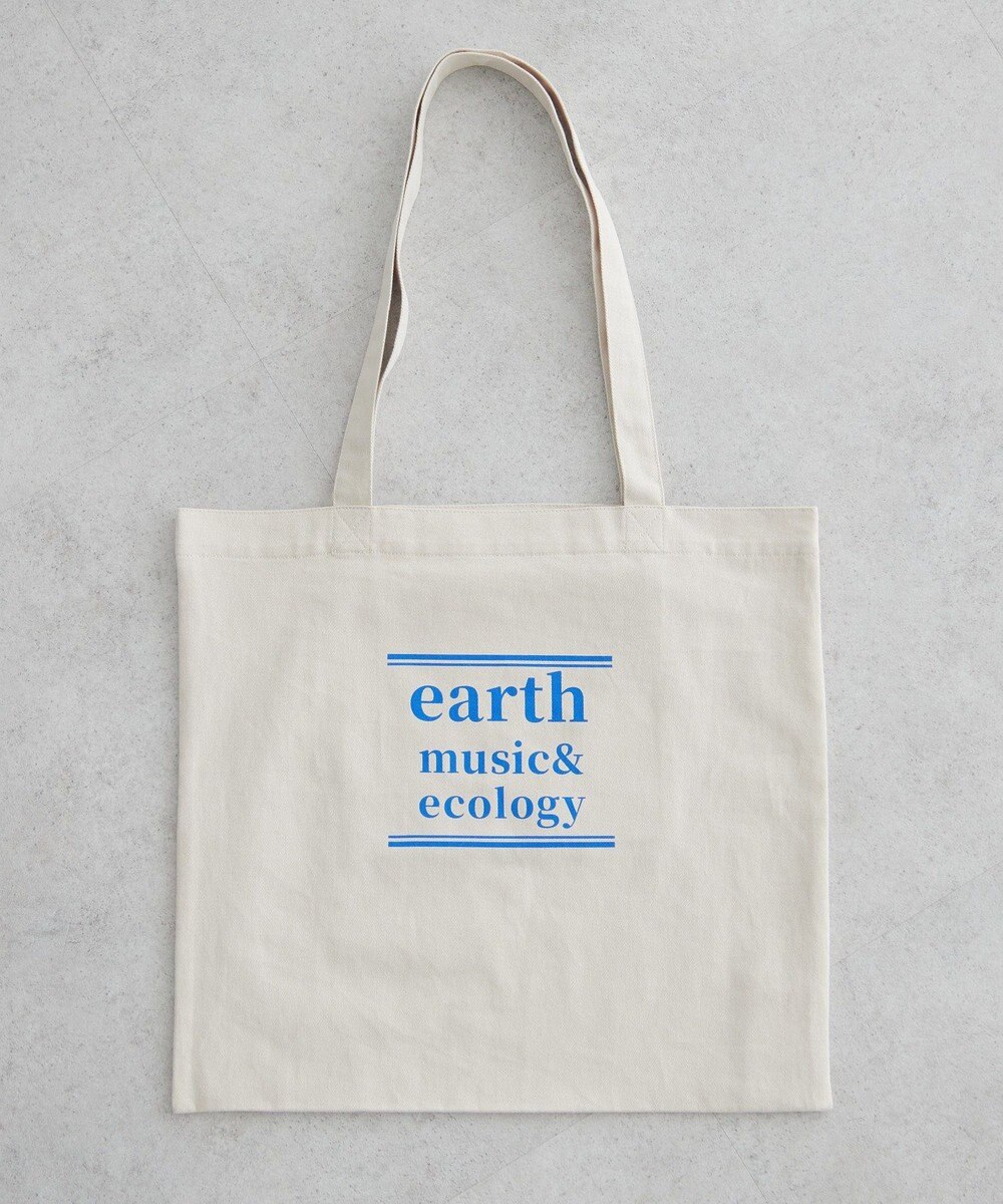earth music&ecology バイカラーロゴトートバッグ 