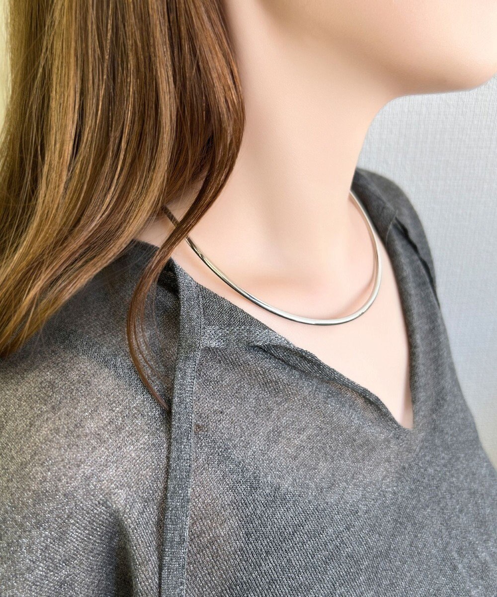 Phoebe ルーセントラインチョーカー　シルバー/ネックレス/ネックカフ/40cm 