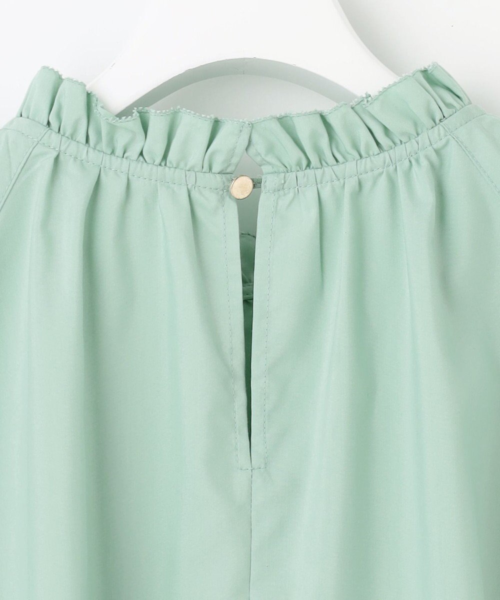 Feroux 【洗える】スタンドネックシャーリング ブラウス 