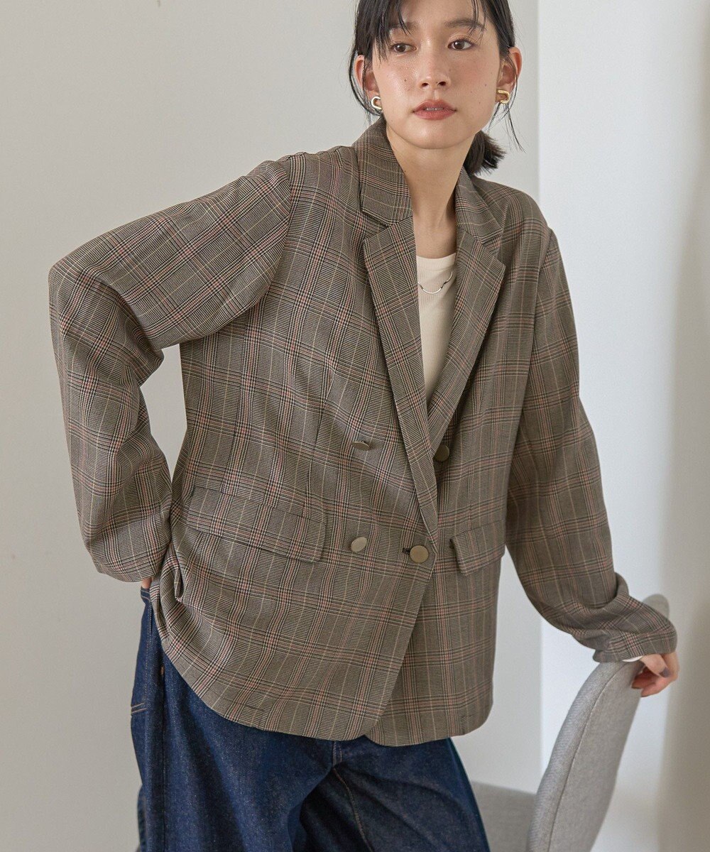 AMERICAN HOLIC イージーケアWテーラードジャケット 