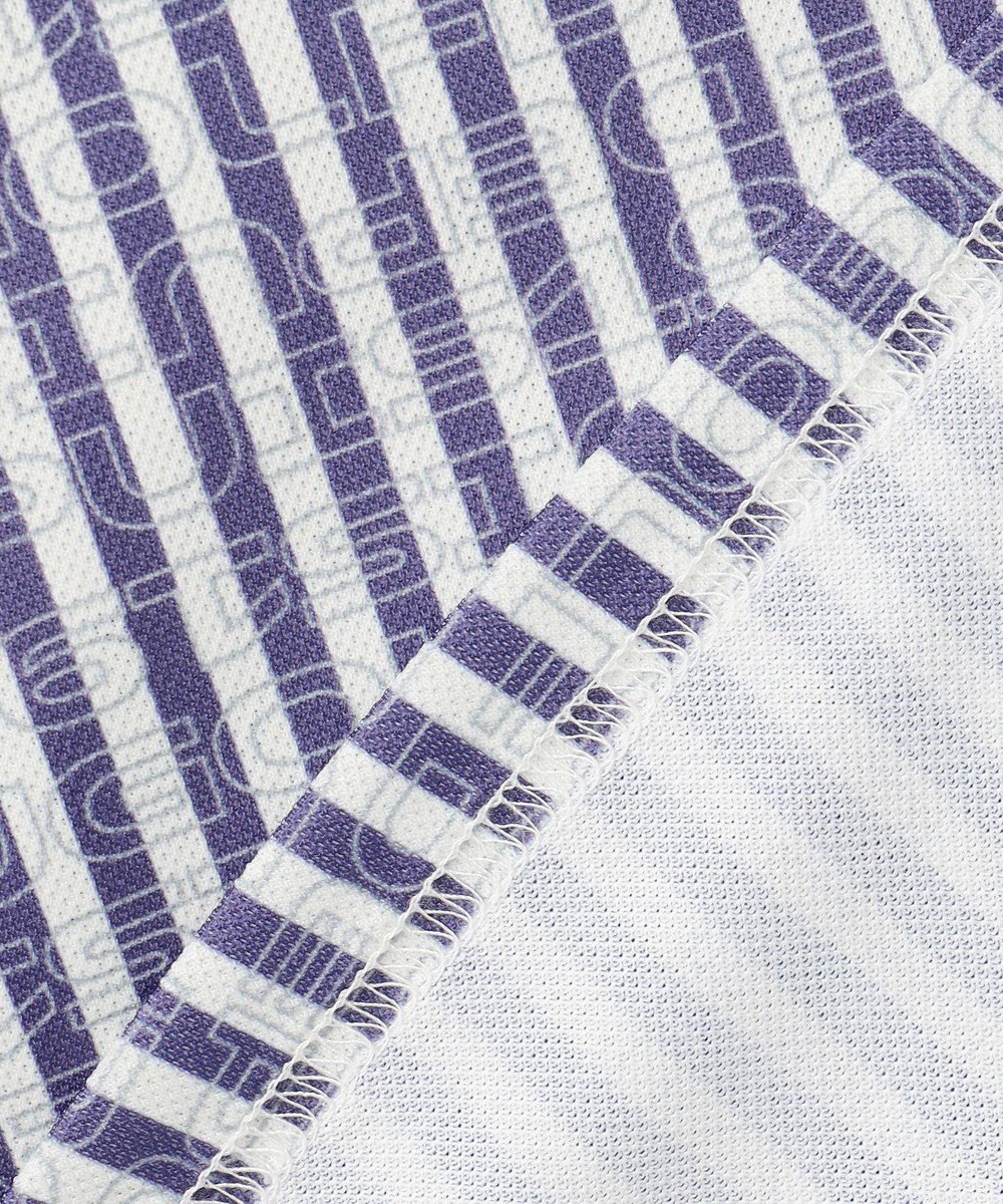 23区GOLF 【WOMEN】ロゴレイヤーストライプシャツ 