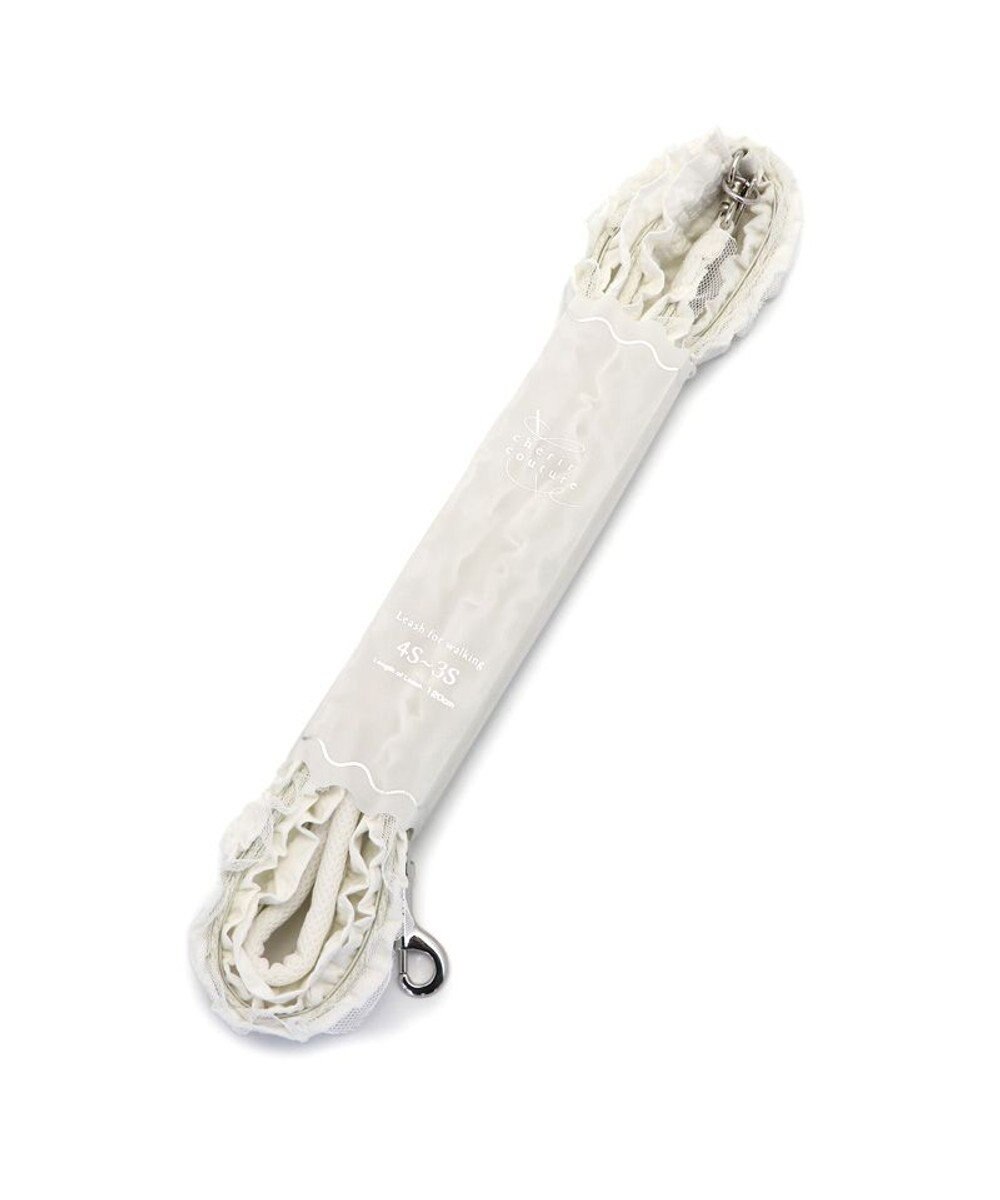 PET PARADISE cherircouture フリフリ リード 《ホワイト》４Ｓ～３Ｓ  小型犬 