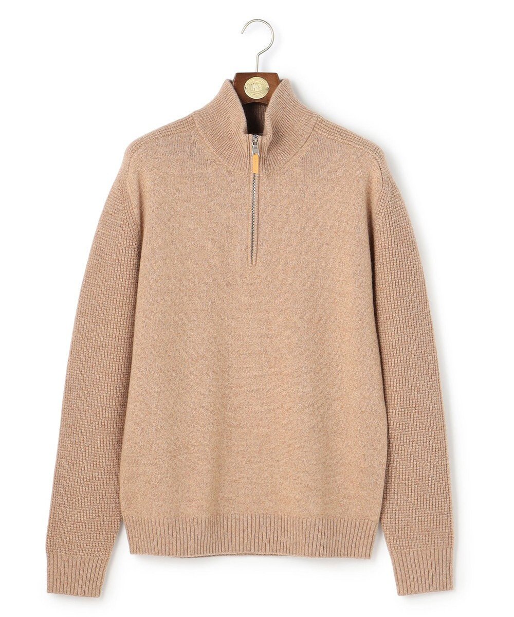 J.PRESS MEN ウール×カシミヤの上質素材【Cash Lamb's Wool】ハーフジップ ニット_25年モデル 