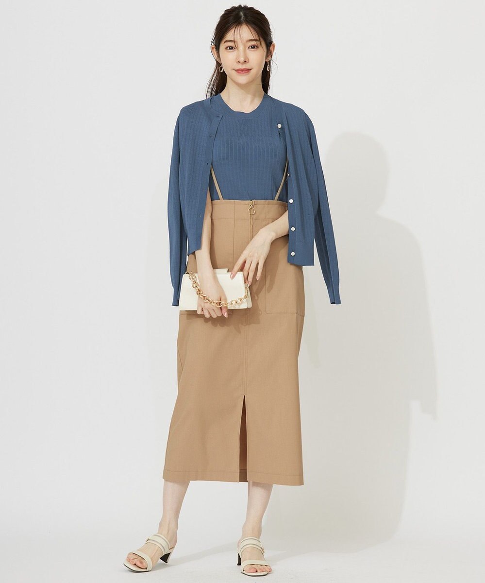 ANY SIS L 【洗える】レーシ－ディテールフレンチ ニット 