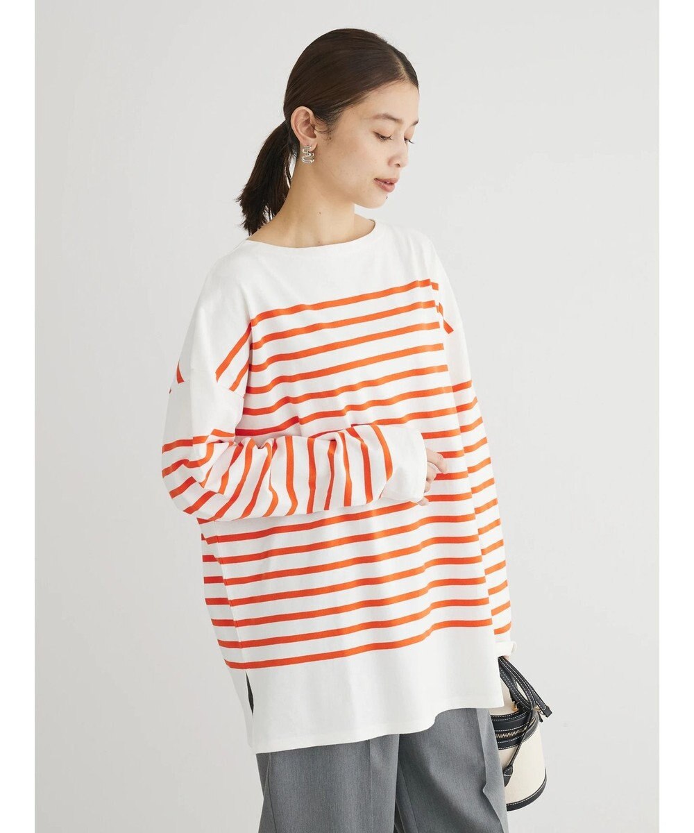 Green Parks パネルボーダーチュニック 