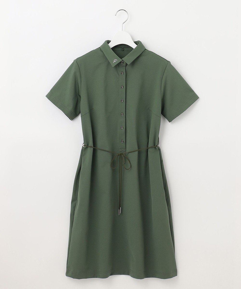 23区GOLF 2WAY着用可能【23Fondation/WOMEN】衿付き シャツワンピース 