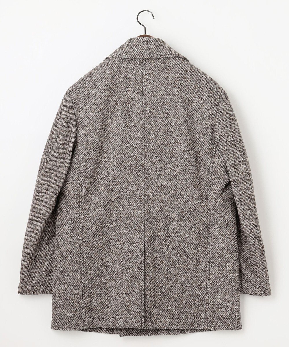 JOSEPH ABBOUD 【イタリア素材/軽量/中綿キルト裏地】ワイドカルゼ ウールジャージー コート 