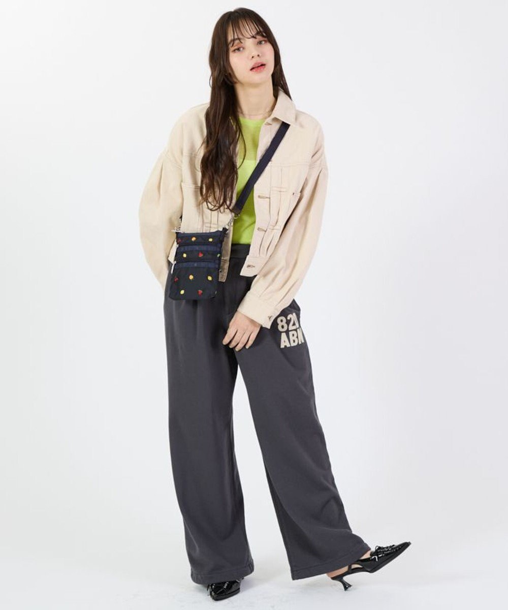 LeSportsac 3 ZIP CROSSBODY/ミックスドフルーツエンブロイダリー 