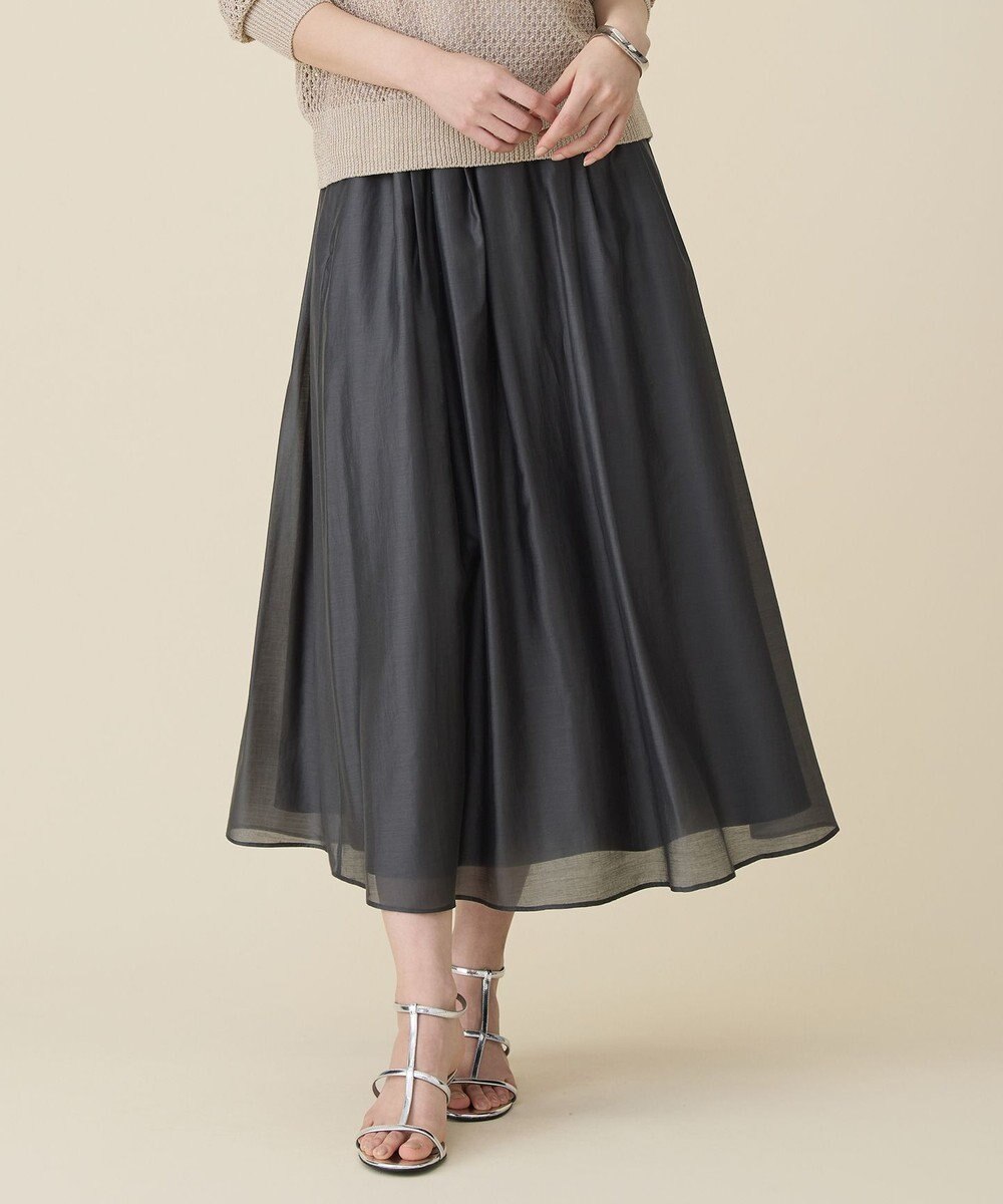 自由区 L エアリーローンプレーン スカート 