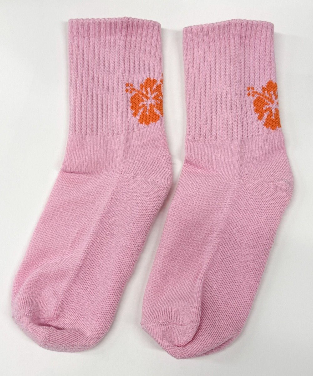 WEGO バックハイビスカスソックス 