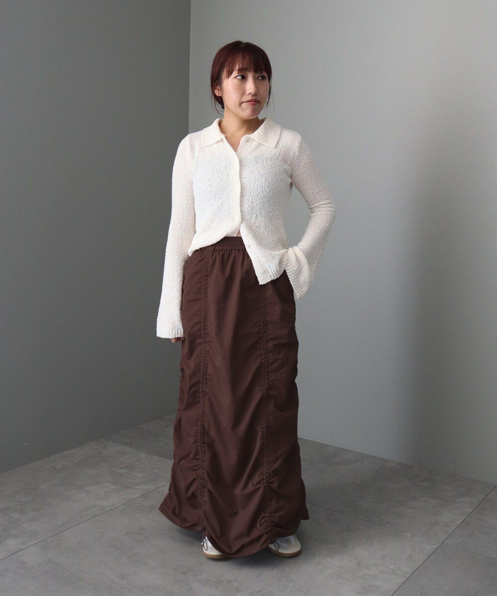 CRAFT STANDARD BOUTIQUE ドロストシャーリングデザインスカート 