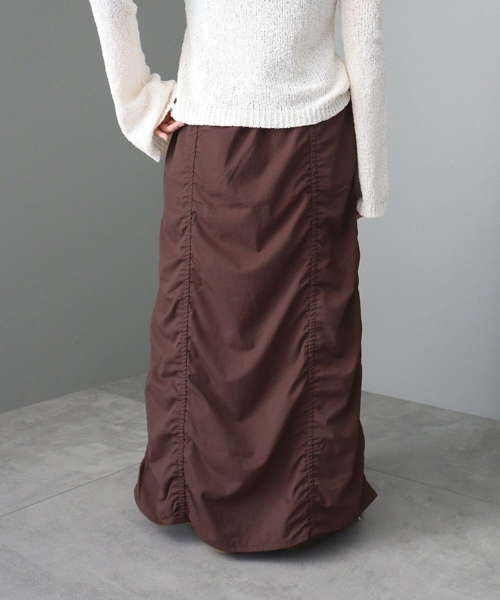 CRAFT STANDARD BOUTIQUE ドロストシャーリングデザインスカート 