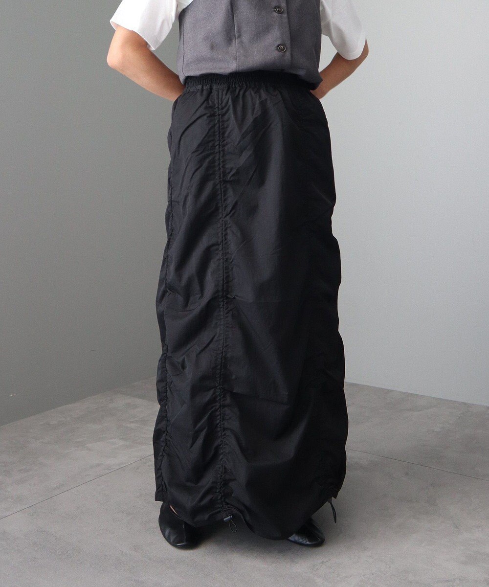 CRAFT STANDARD BOUTIQUE ドロストシャーリングデザインスカート 