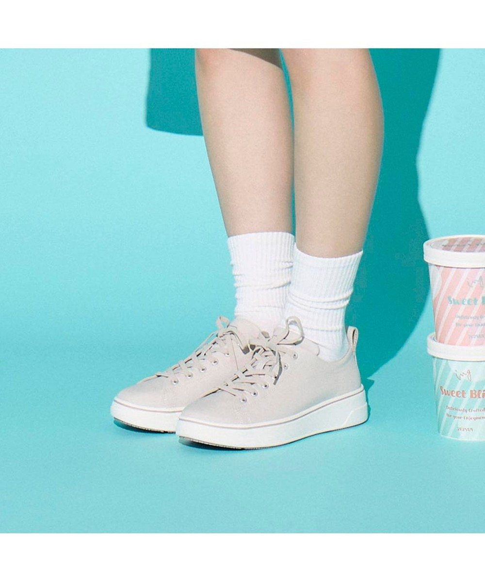 ing <ing>【レイン対応】ローカット厚底スニーカー 