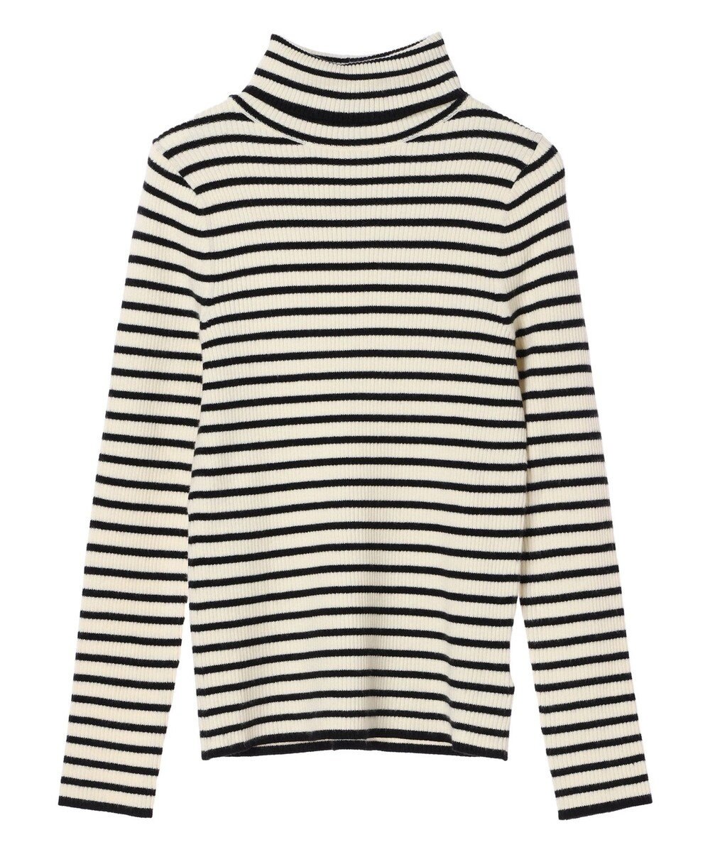 earth music&ecology やわらかタッチリブタートルネックプルオーバー 