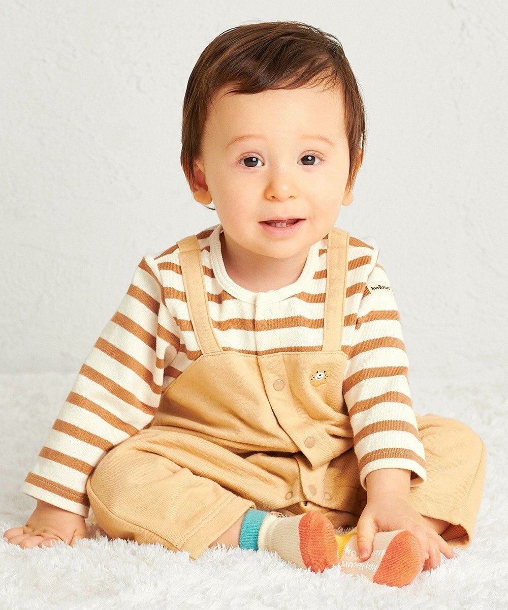 MIKI HOUSE HOT BISCUITS カバーオール＆ローカットソックスギフトセット【BOX付き】 