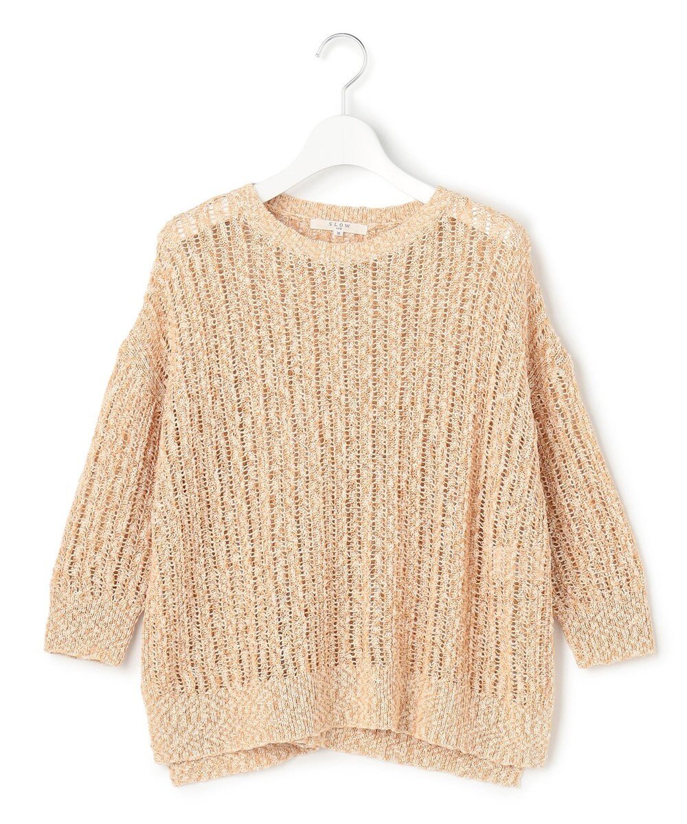 23区 【SLOW/一部店舗限定】エンブロイダリープルオーバー サマー ニット 