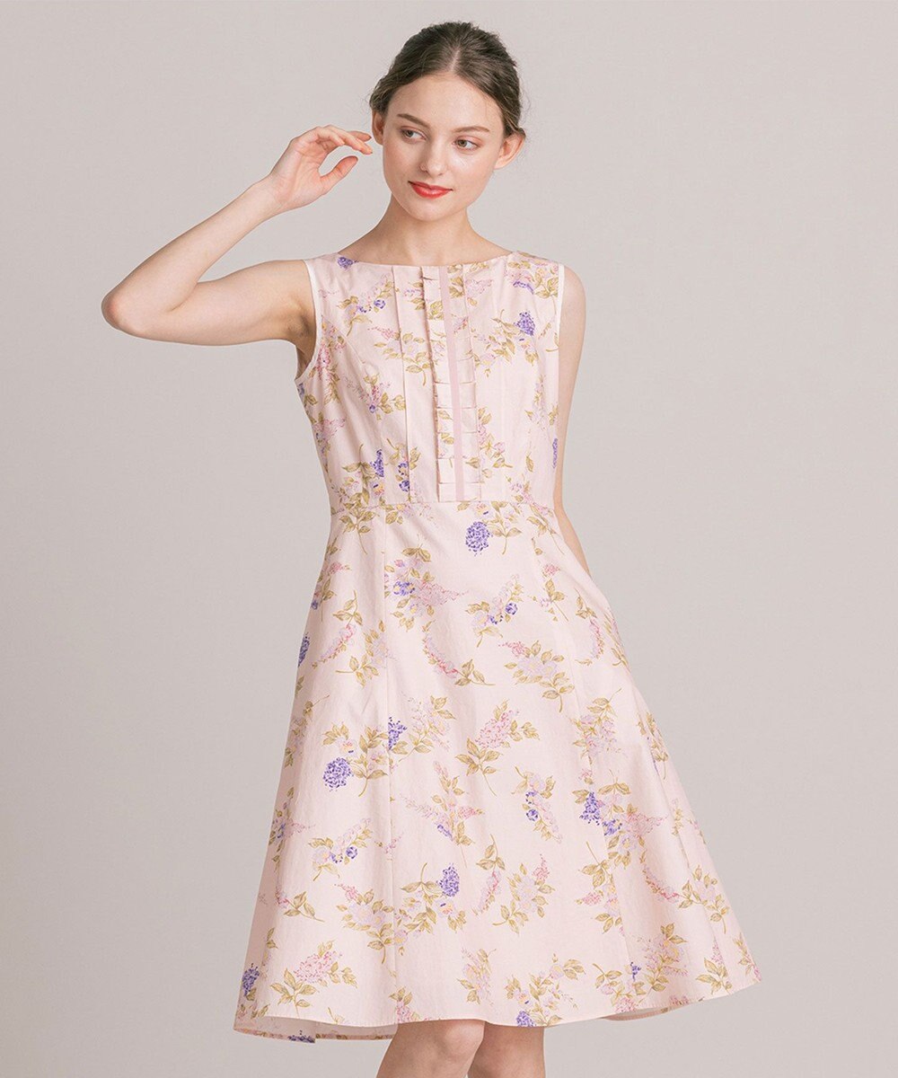 【洗える！】GARDEN FLOWERS ドレス, ピンク系5, 0