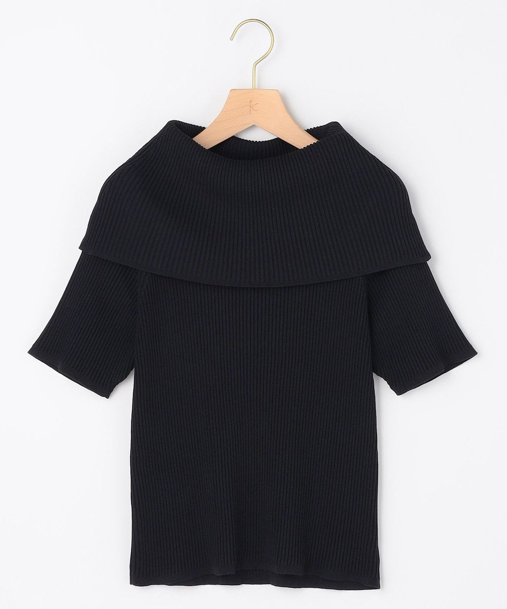 組曲 S 【先行予約・WEB限定】クリアストレッチオフショルダー ニット 