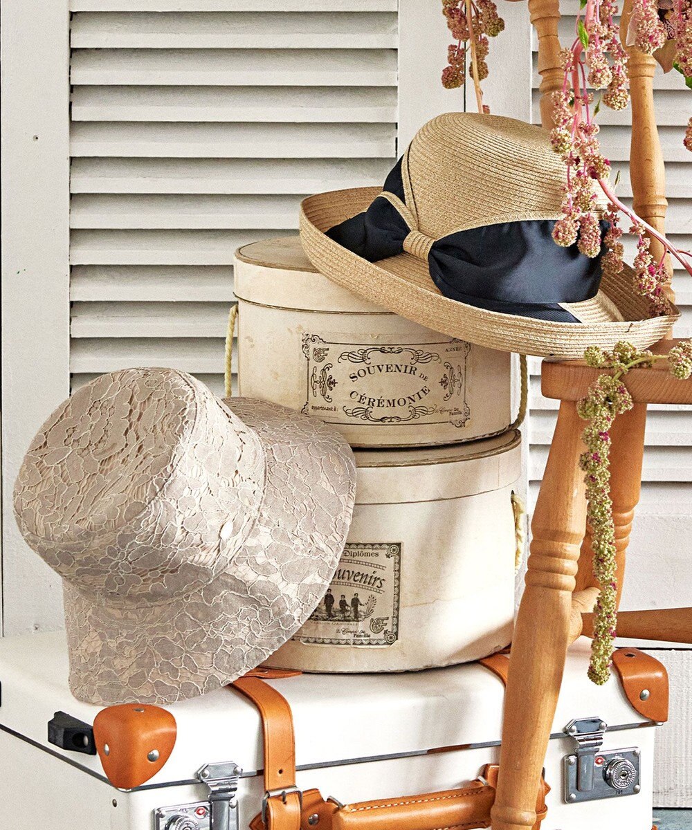 TOCCA 【紫外線90%カット・速乾・接触冷感・リバーシブル・洗える】LACE REVER BUCKET HAT バケットハット 