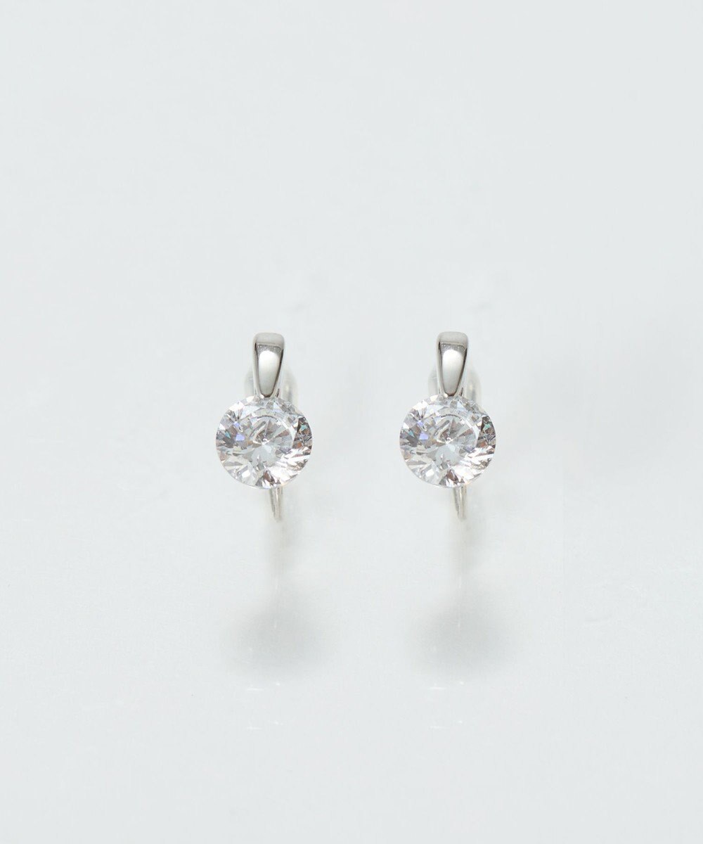 Phoebe 【痛くないシリーズ/金属アレルギー対応】スターリスビジューライトフィットイヤリング　シルバー 