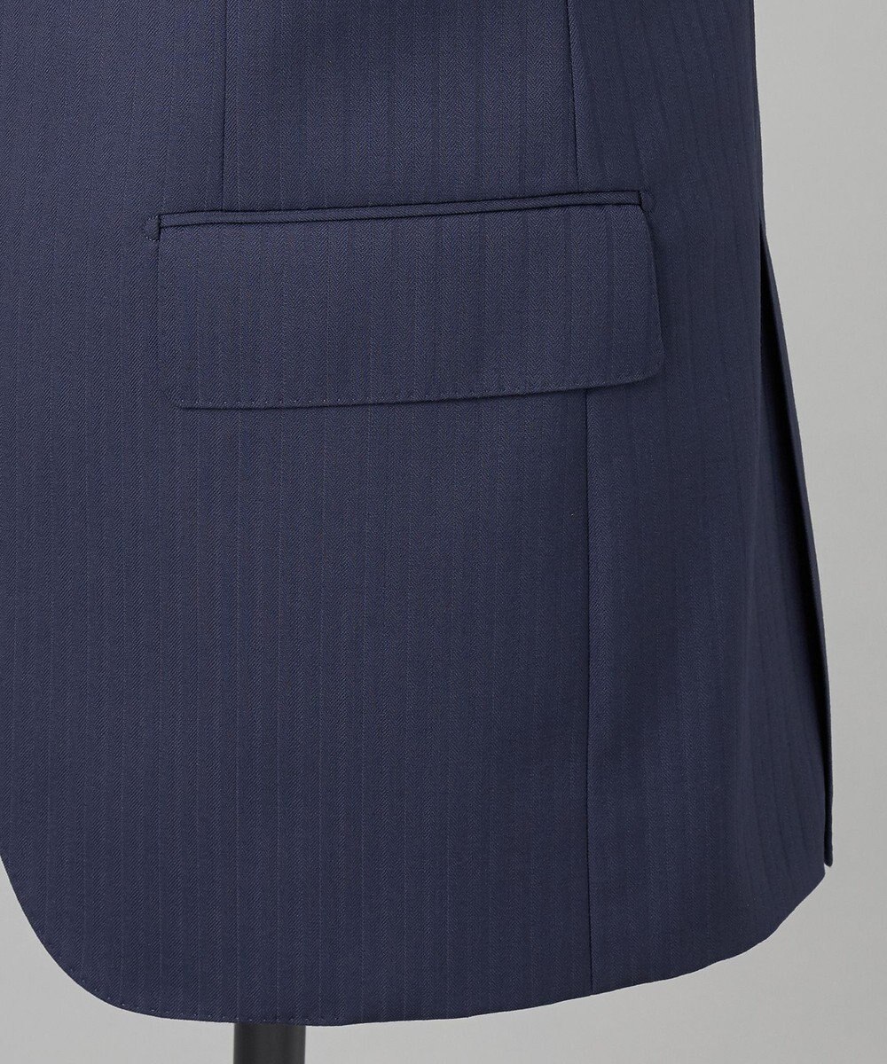 GOTAIRIKU シワになりにくい【御幸毛織/みゆきけおり】DRY SPINNER(ドライスピナー)スーツ（ネイビーストライプ） 