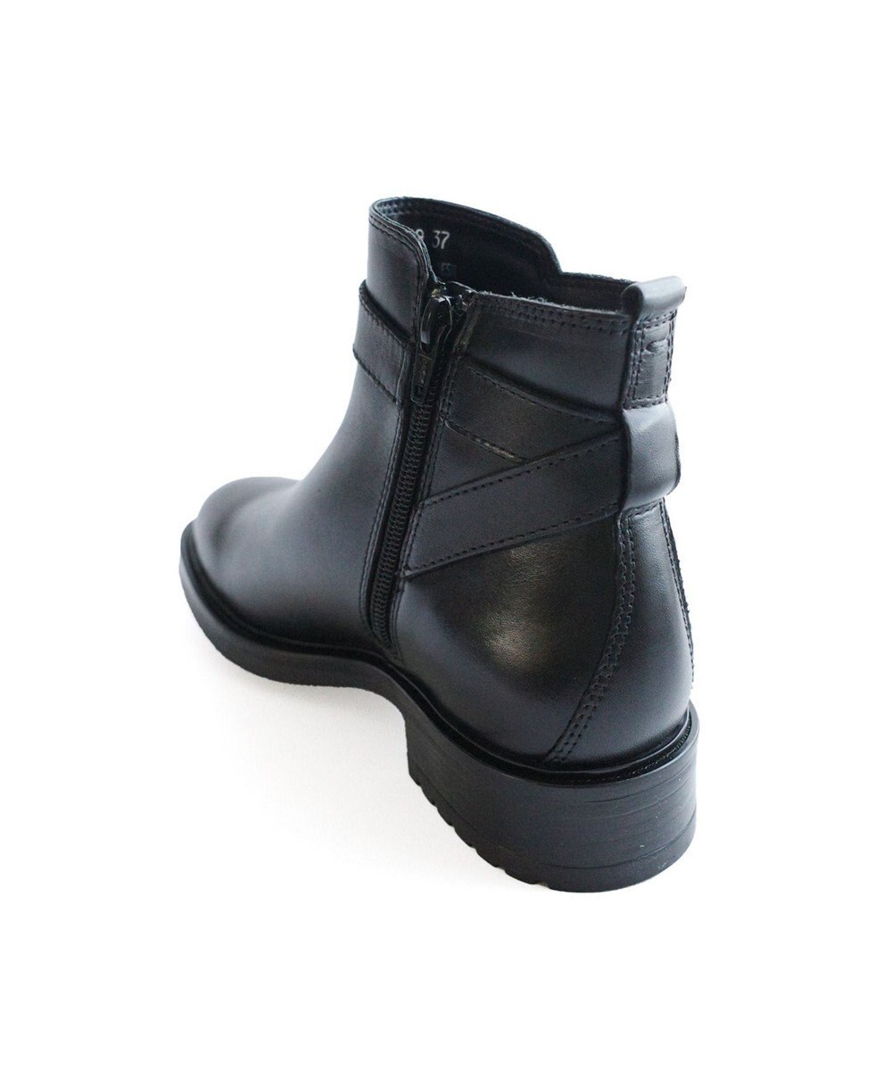 Pointer 本革ベルト付きエンジニアショートブーツ 