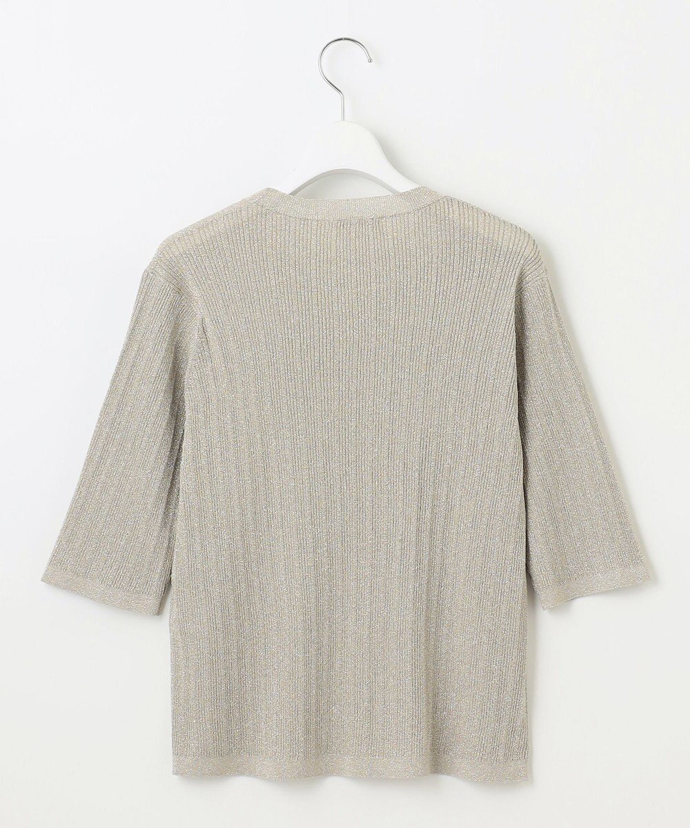 自由区 L 【カタログ掲載・アンサンブル対応・洗える】グリッターリブプルオーバー ニット 
