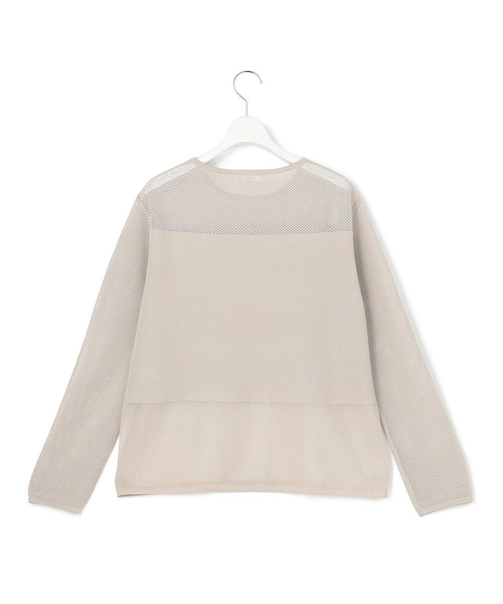 ICB L パネルパターンメッシュ ニットプルオーバー 