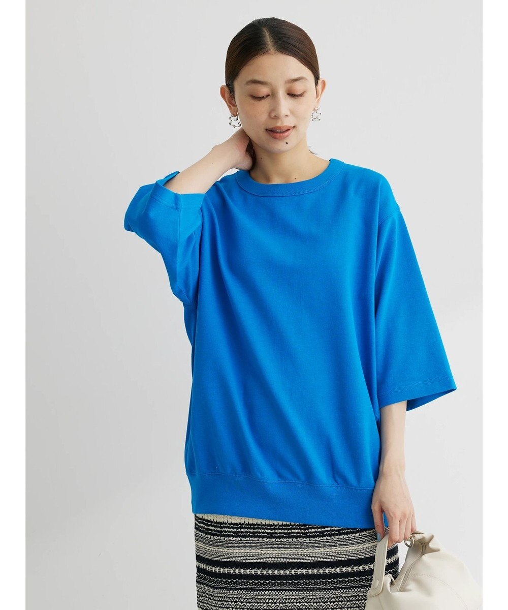 Green Parks コットンＵＳＡミニ裏毛七分袖トレＴＥＥ 