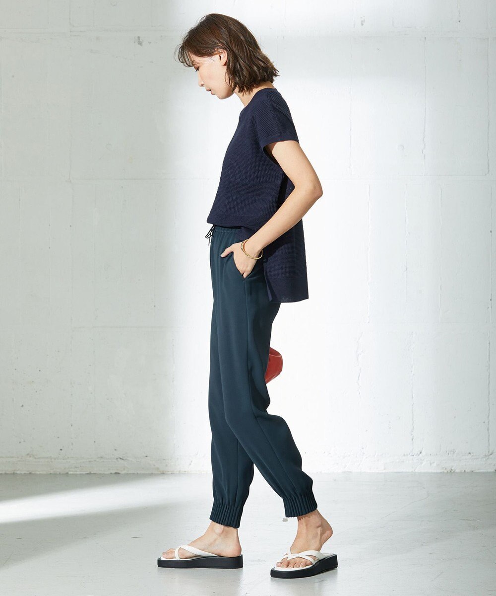 ICB 【WEB限定カラーあり・洗える】ライトダブルクロス ジョガーパンツ 