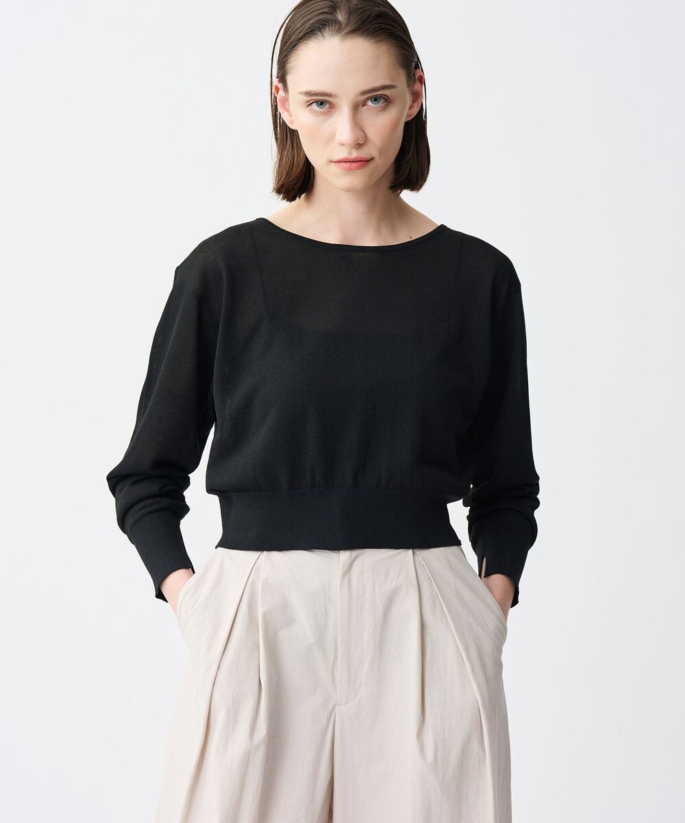 uncrave シアーニット 2WAYカーディガン 