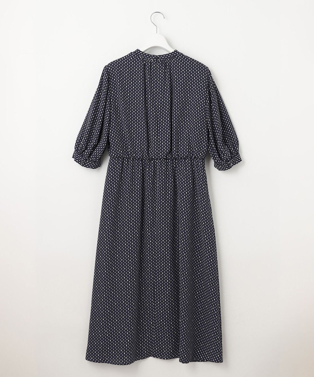 23区 L 【洗える】バックサテンアムンゼンレーユルダイヤプリント ワンピース 