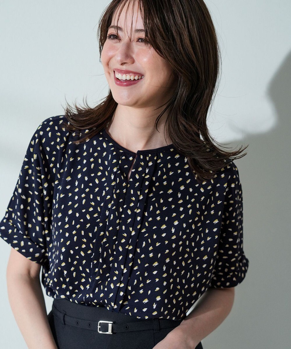 ANY SIS ジョーゼットフロントタック プルオーバー 