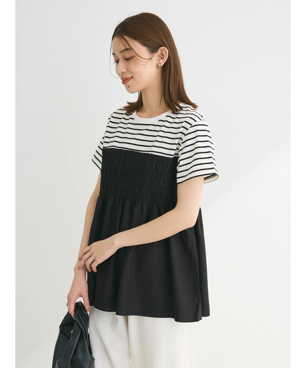 Green Parks シャーリングサテンドッキングプルオーバー 